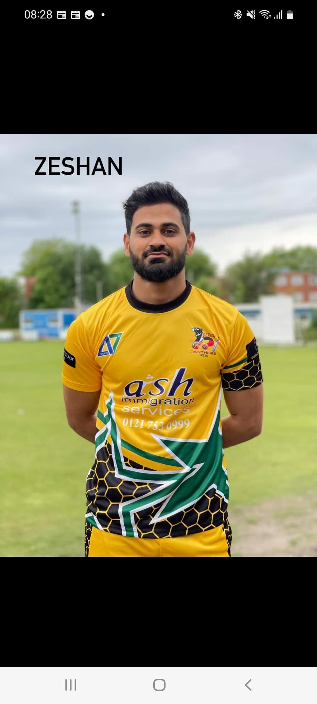 Zeshan ARIF cricket player profile photo