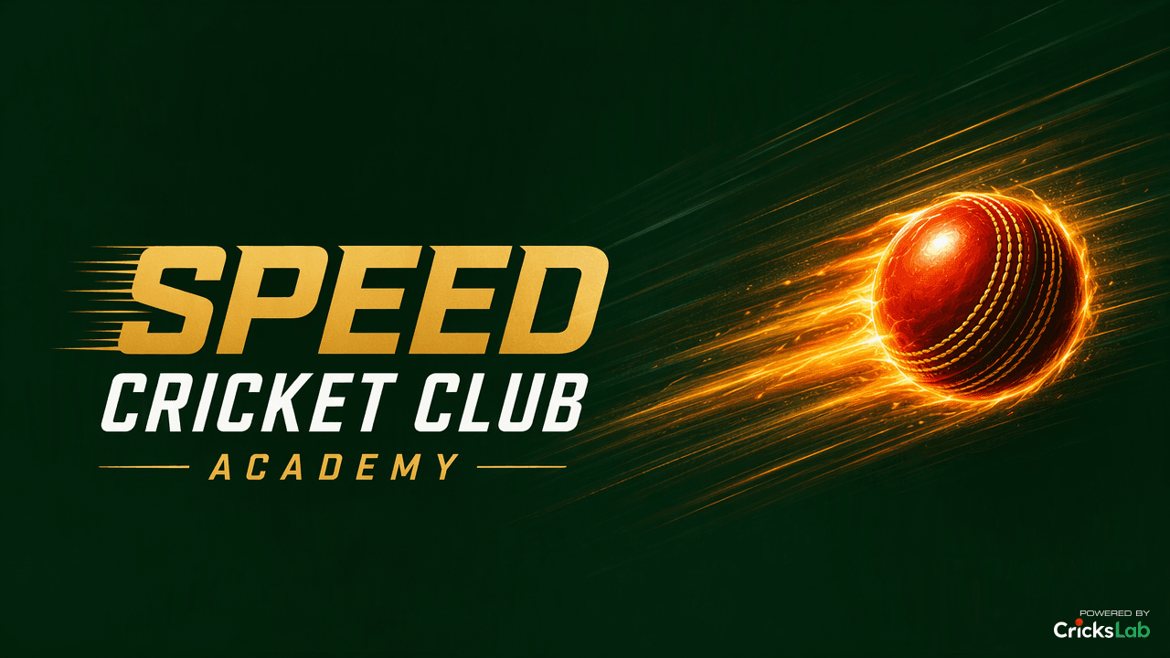 Speed Cricket Club Academy banner