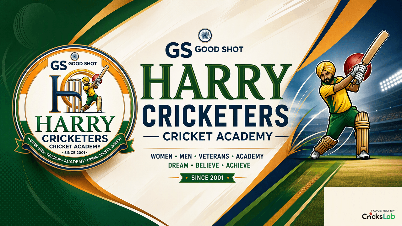 GS Harry Cricket Academy banner