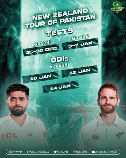 New Zealand Tour OF PAKISTAN Tests