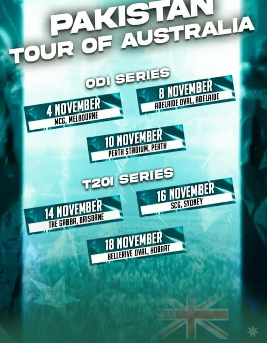Pakistan Tour Australia  3odi T20