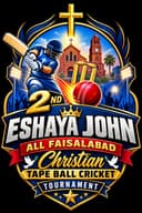 2nd Eshaya John All Faisalabad Christian Tape Ball Cricket Tournament