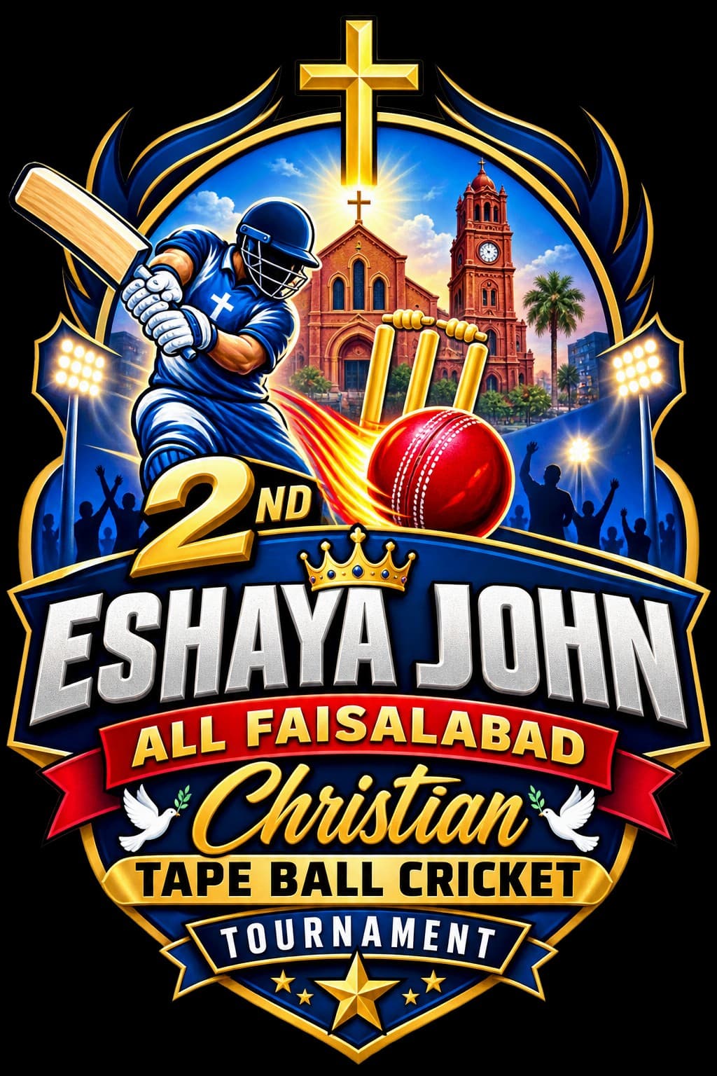 2nd Eshaya John All Faisalabad Christian Tape Ball Cricket Tournament