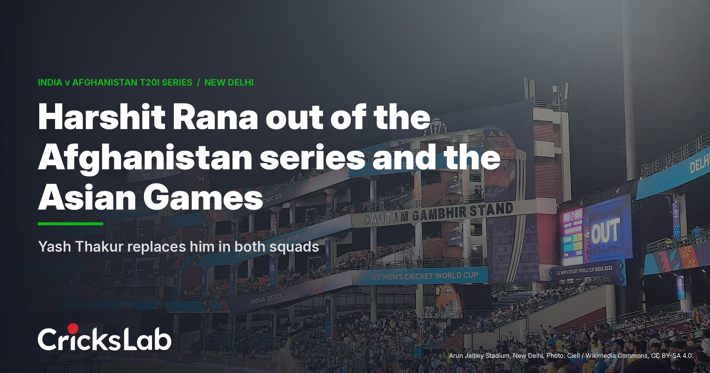 Harshit Rana Ruled Out Of Afghanistan T20Is And Asian Games As Yash Thakur Steps In