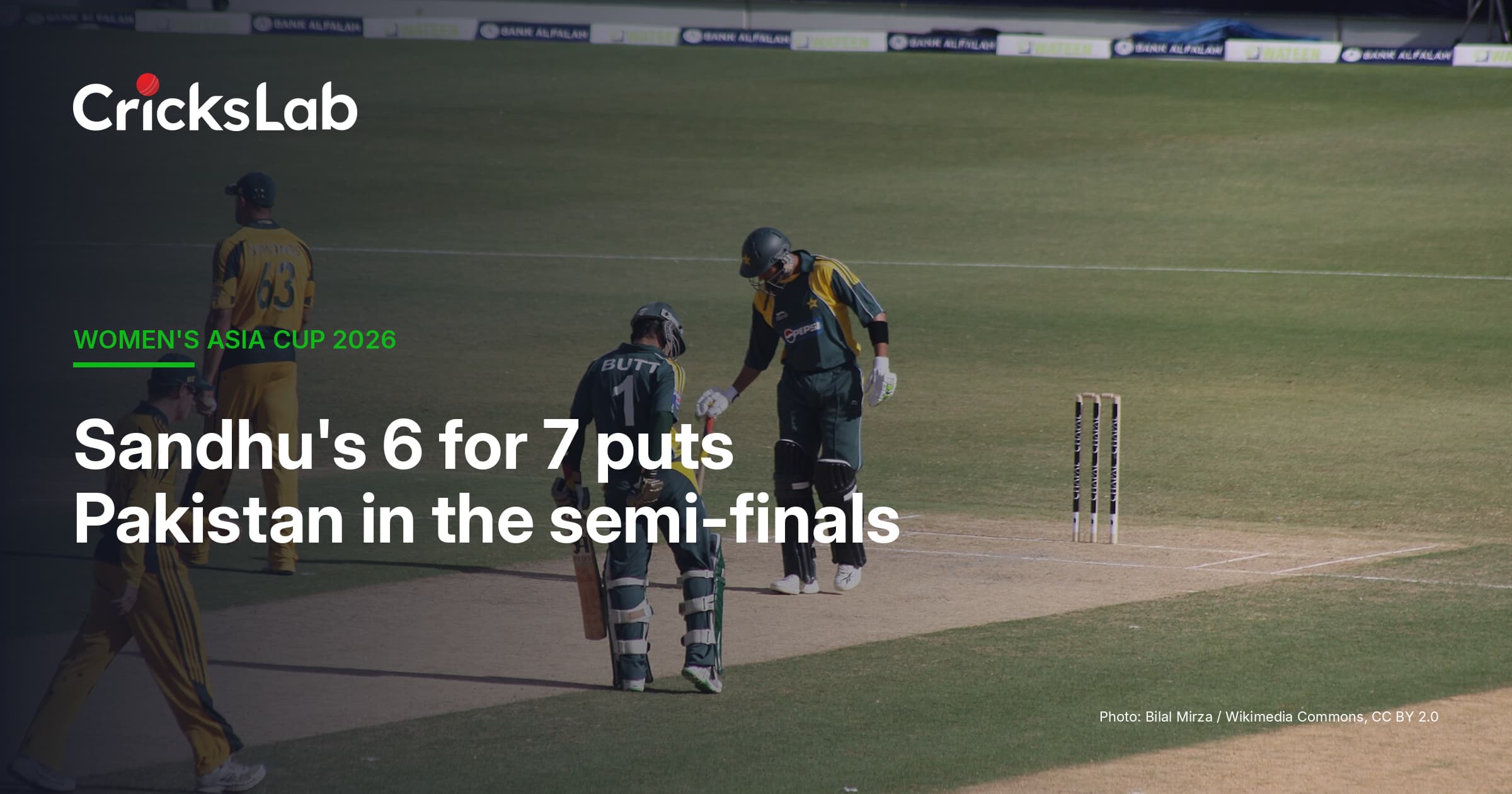Nashra Sandhu 6 For 7 Sends Pakistan Into Women's Asia Cup Semi-Final