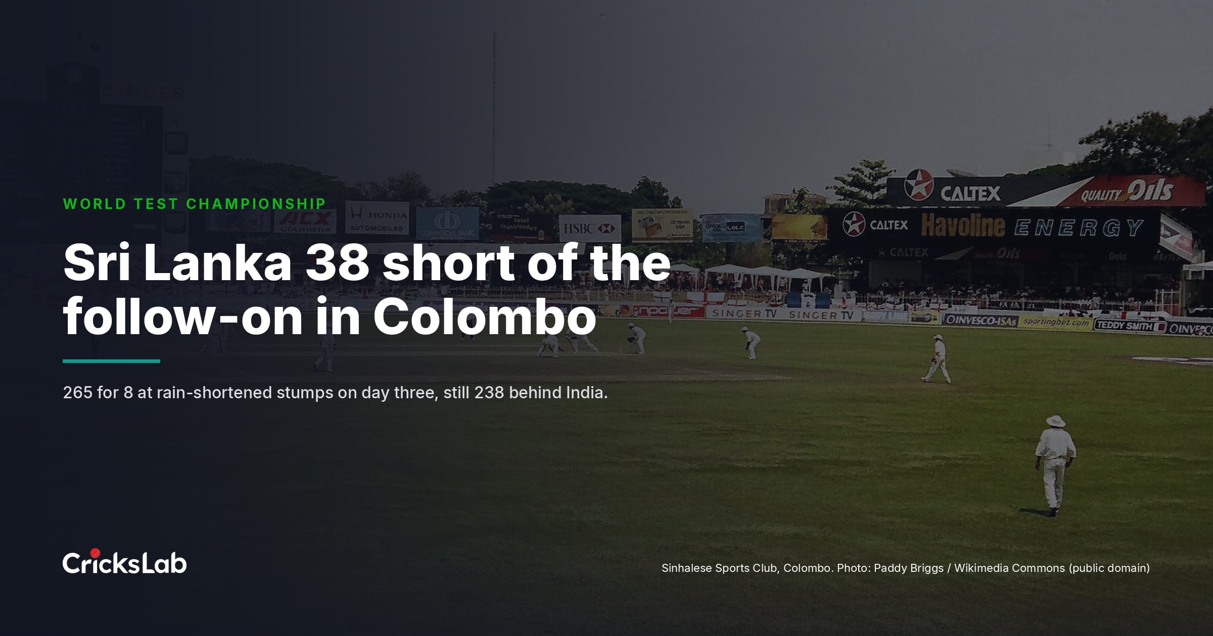 Sri Lanka vs India 2nd Test: Sooriyabandara 80 Leaves Hosts 38 From Safety