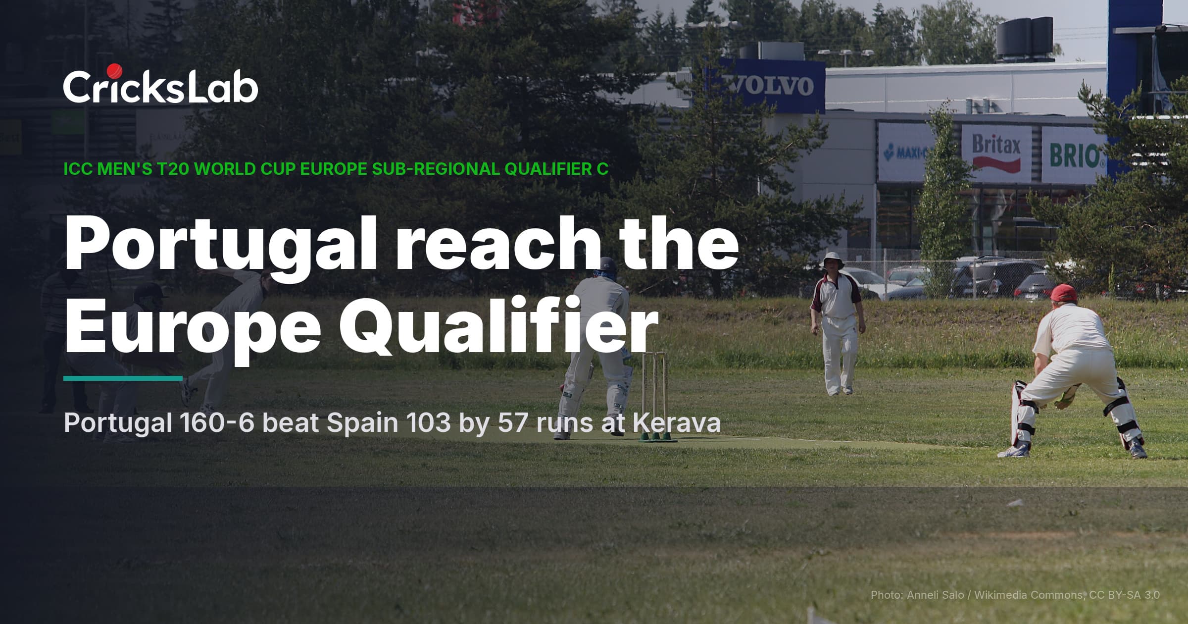 Portugal Reach Europe Qualifier After 57-Run Win Over Spain
