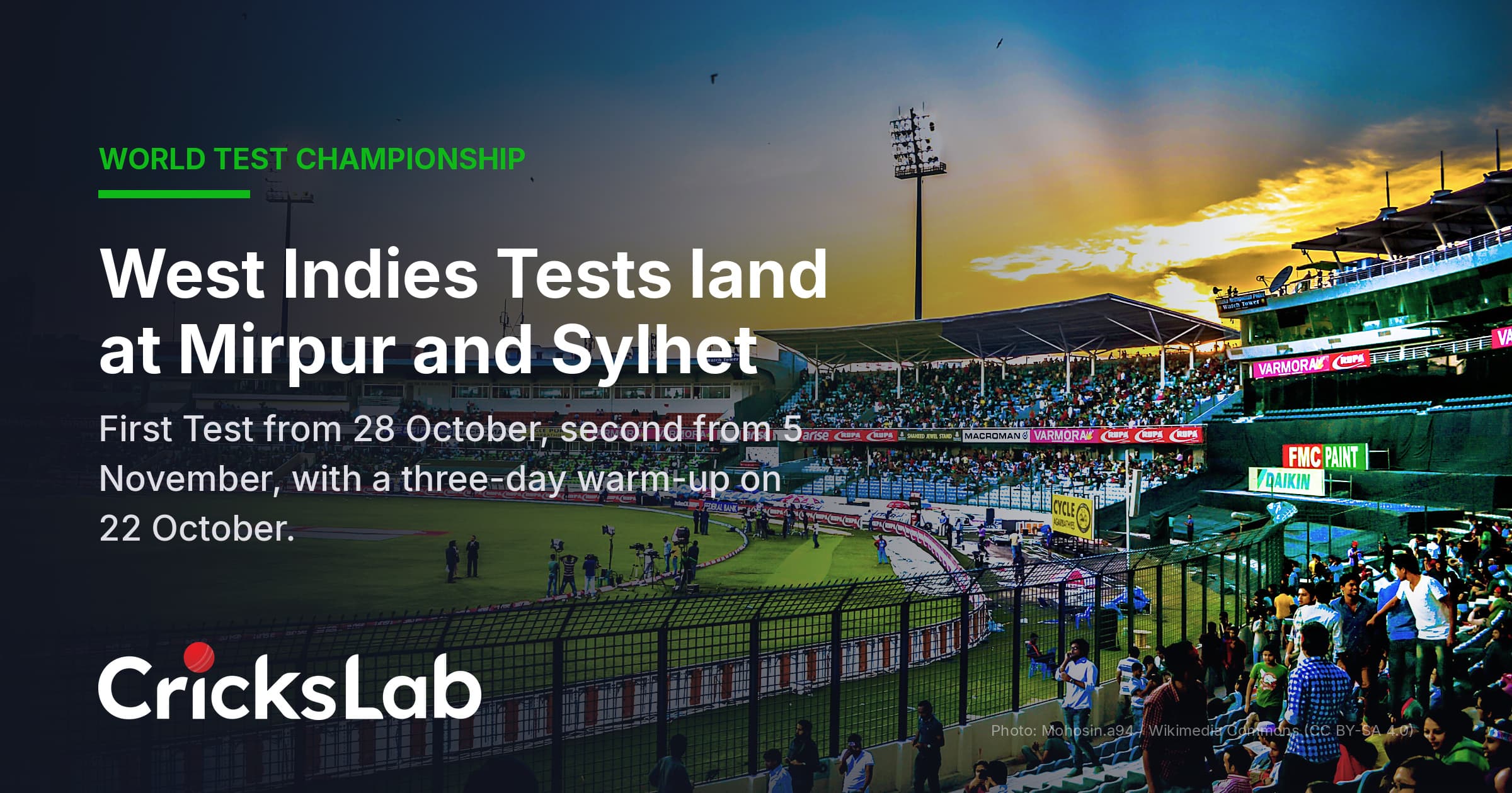 Bangladesh vs West Indies Test Series 2026 Set For Mirpur And Sylhet
