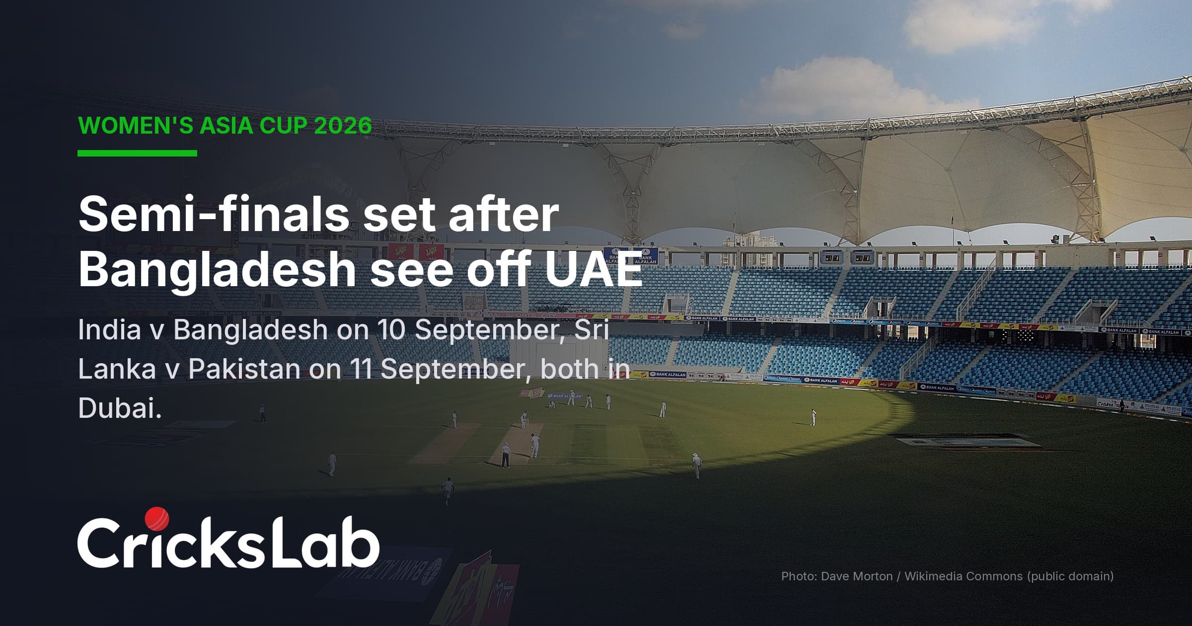 Women's Asia Cup 2026 Semi-Finals Set: India v Bangladesh, Sri Lanka v Pakistan