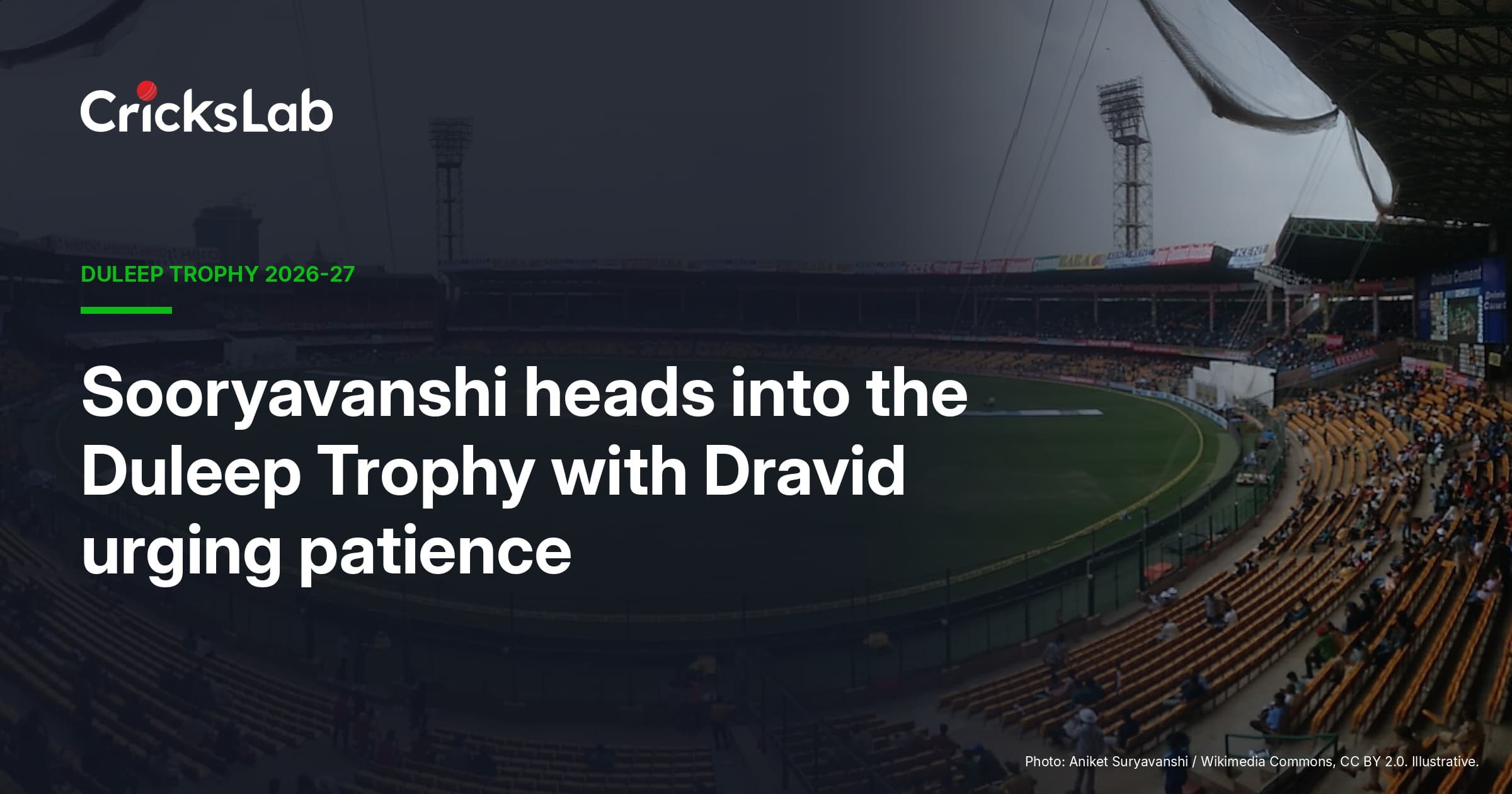 Sooryavanshi Heads Into Duleep Trophy With Dravid Urging Patience