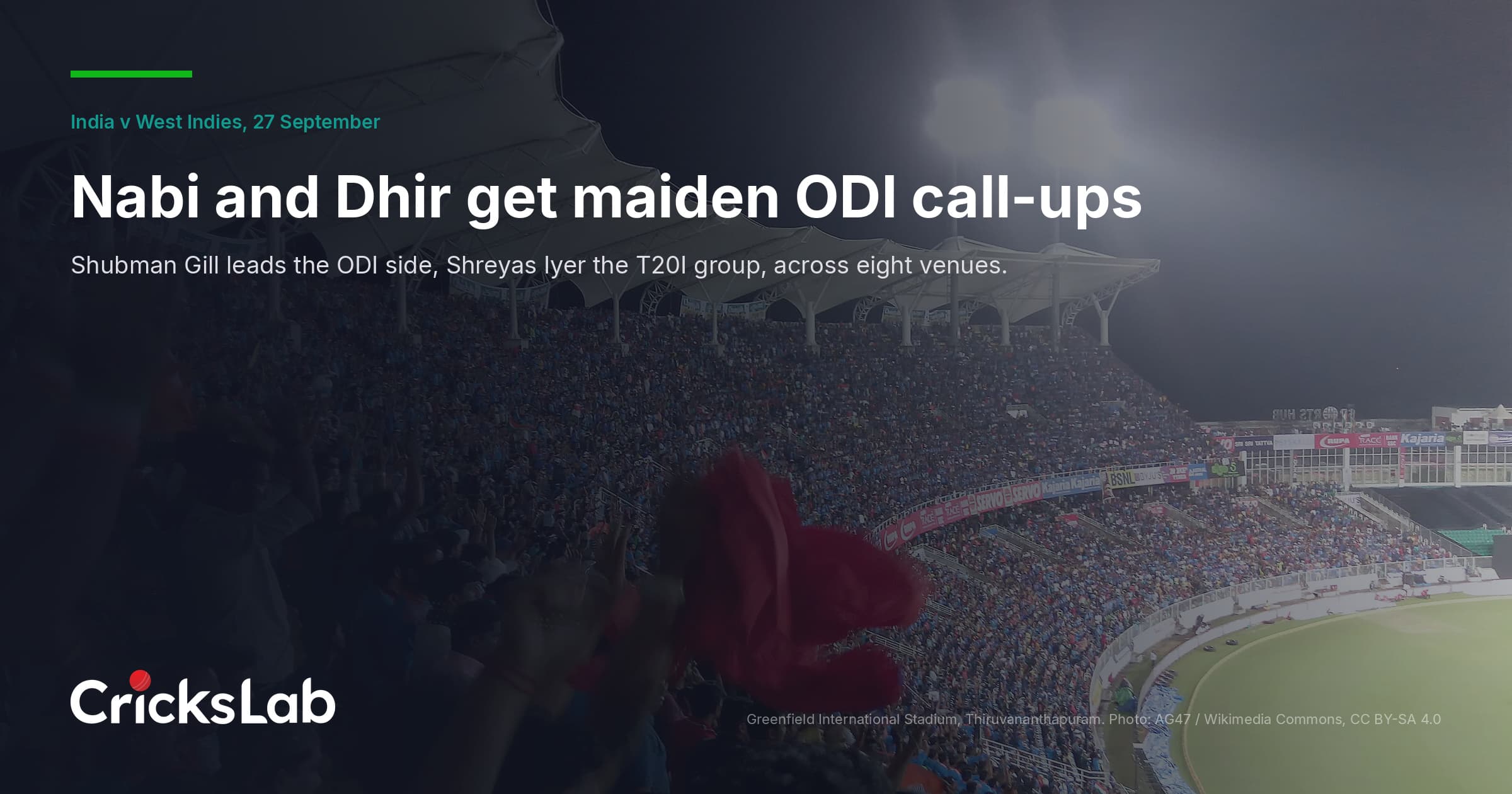 India Squad For West Indies: Auqib Nabi And Naman Dhir Get First Call