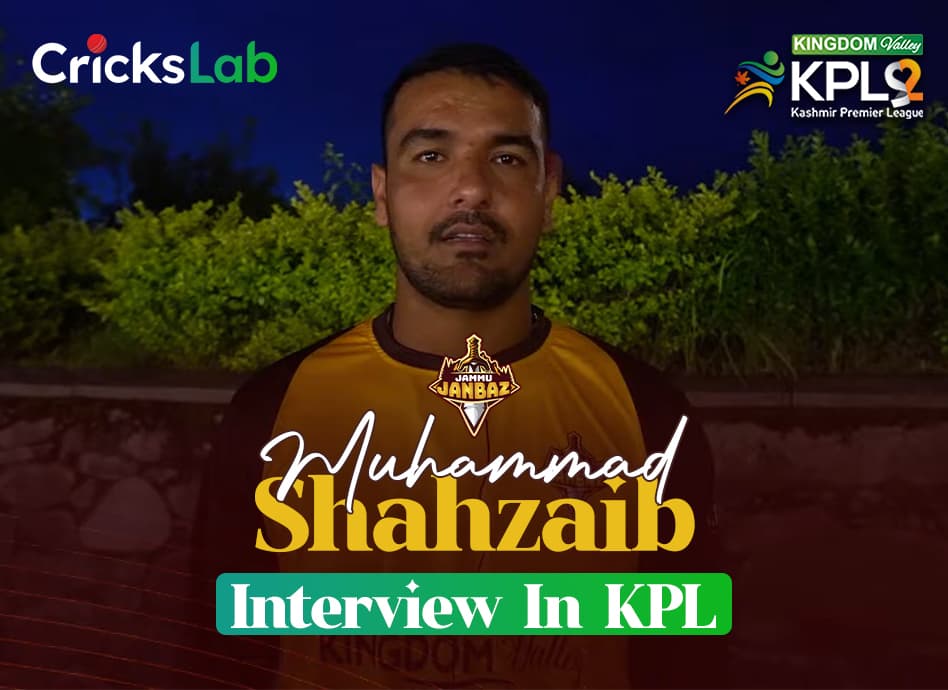 Crickslab Muhammad Shahzaib Interview