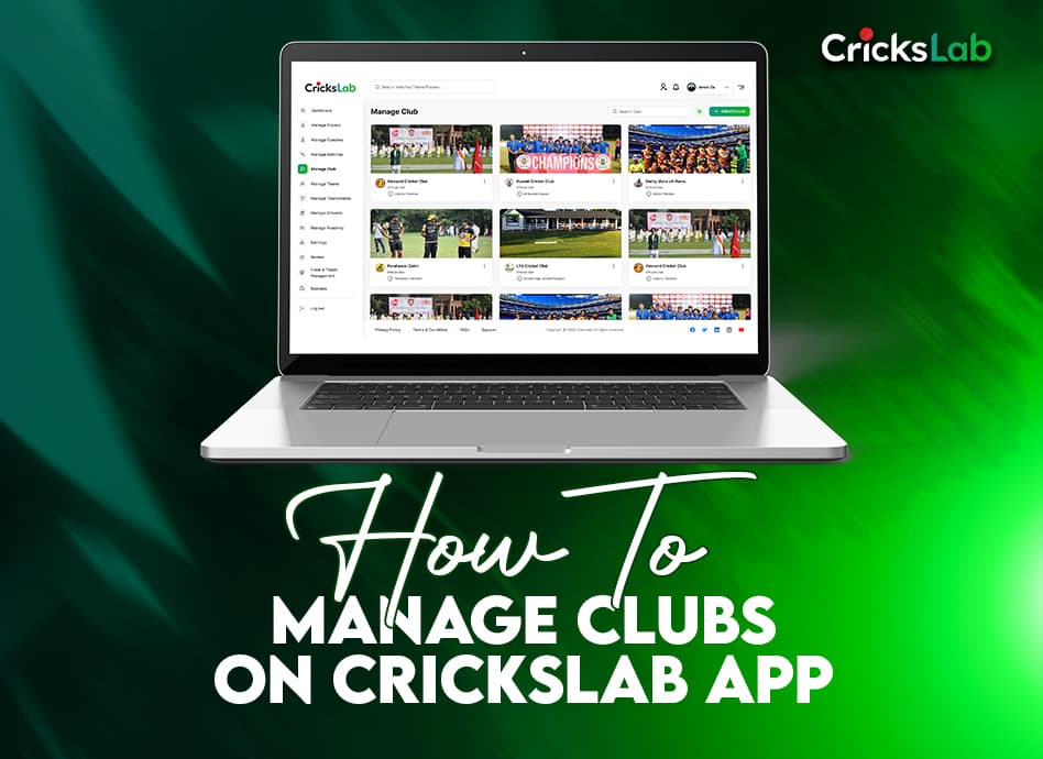 How To Manage Club On Crickslab App