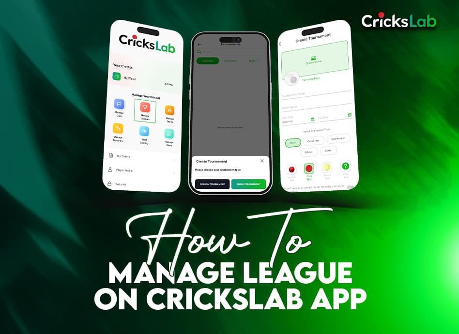 How To Manage League On Crickslab App