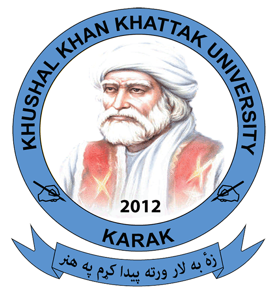 Khushal Khan Khattak University Karak team logo