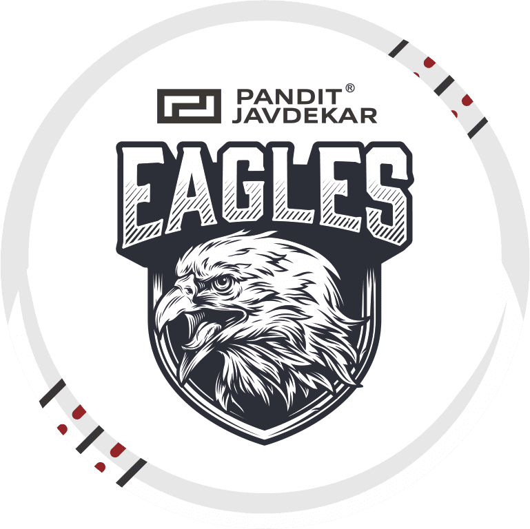 Pandit Javdekar Eagles team logo