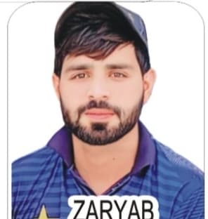 Zaryab cricket player photo