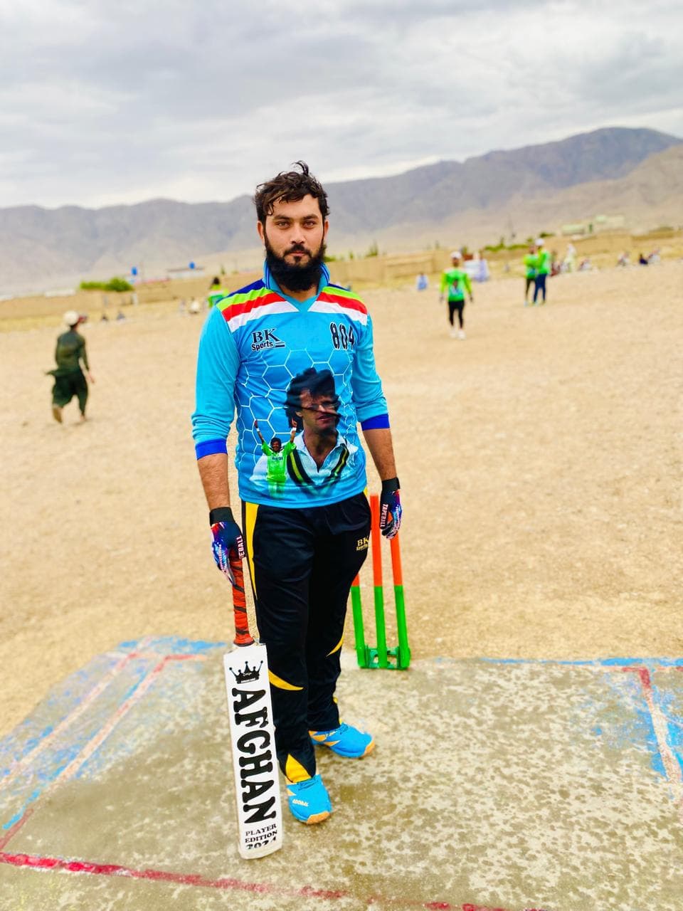Ahsan.Afghan cricket player photo