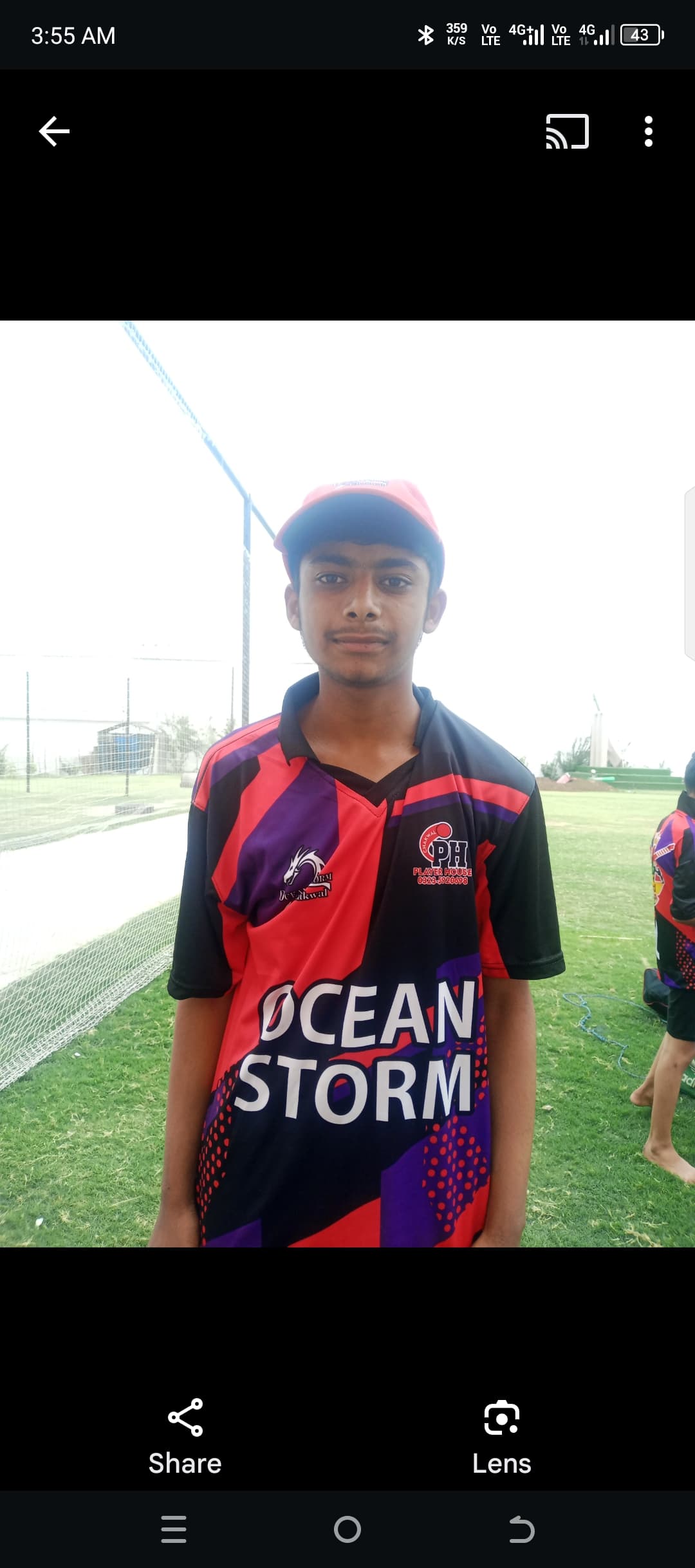 M zeeshan cricket player profile photo