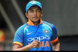 Prithvi Shaw cricket player photo
