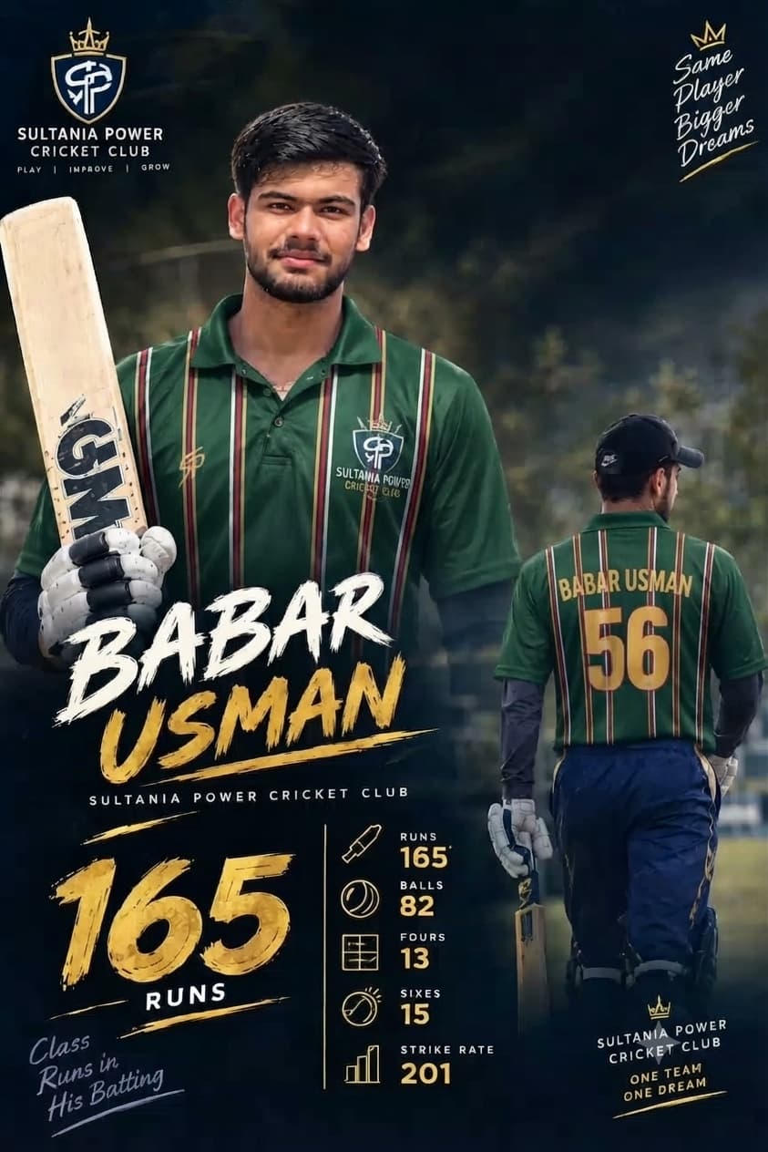 Babar Usman Butt cricket player profile photo