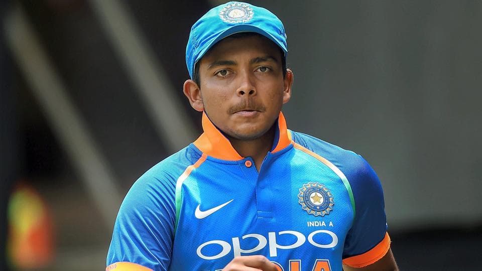 Prithvi Pankaj Shaw cricket player profile photo