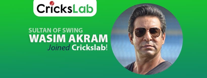 Legendary Wasim Akram joins Crickslab