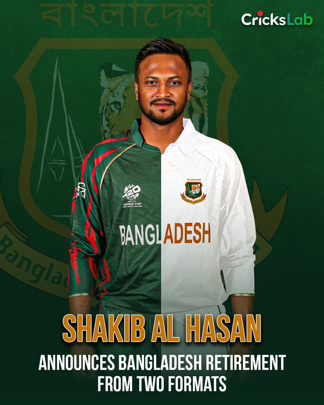 Shakib Al Hasan calls time on his T20I career and will retire from Tests soon