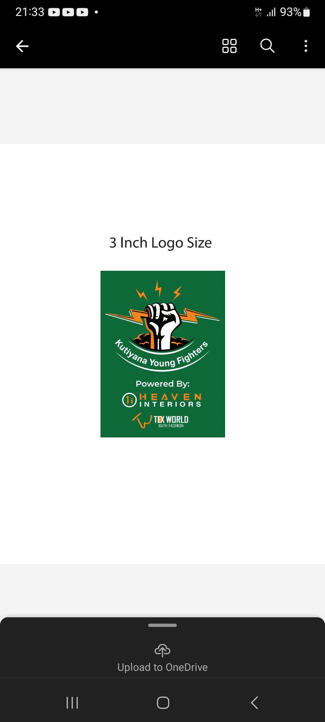 Kutiyana Young Fighters team logo