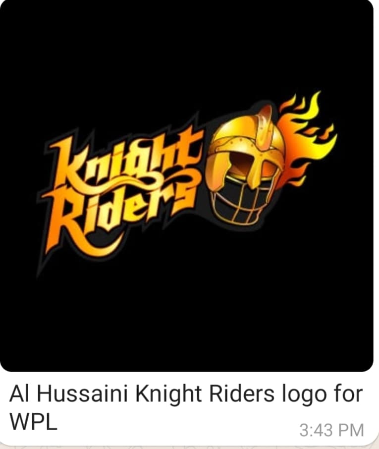Al Hussaini Knight Riders team logo