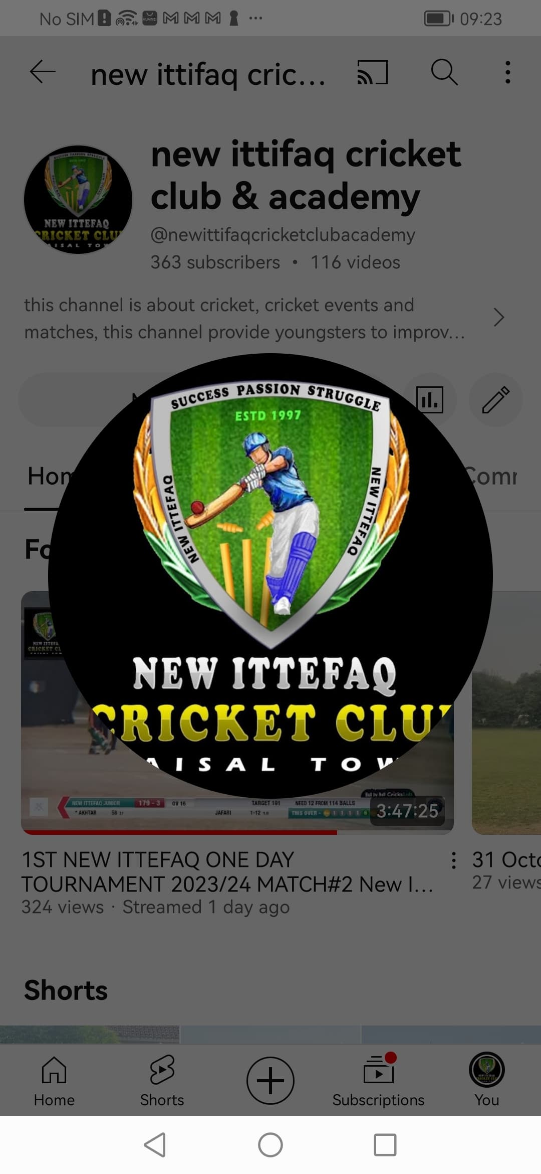 New Ittefaq Junior team logo