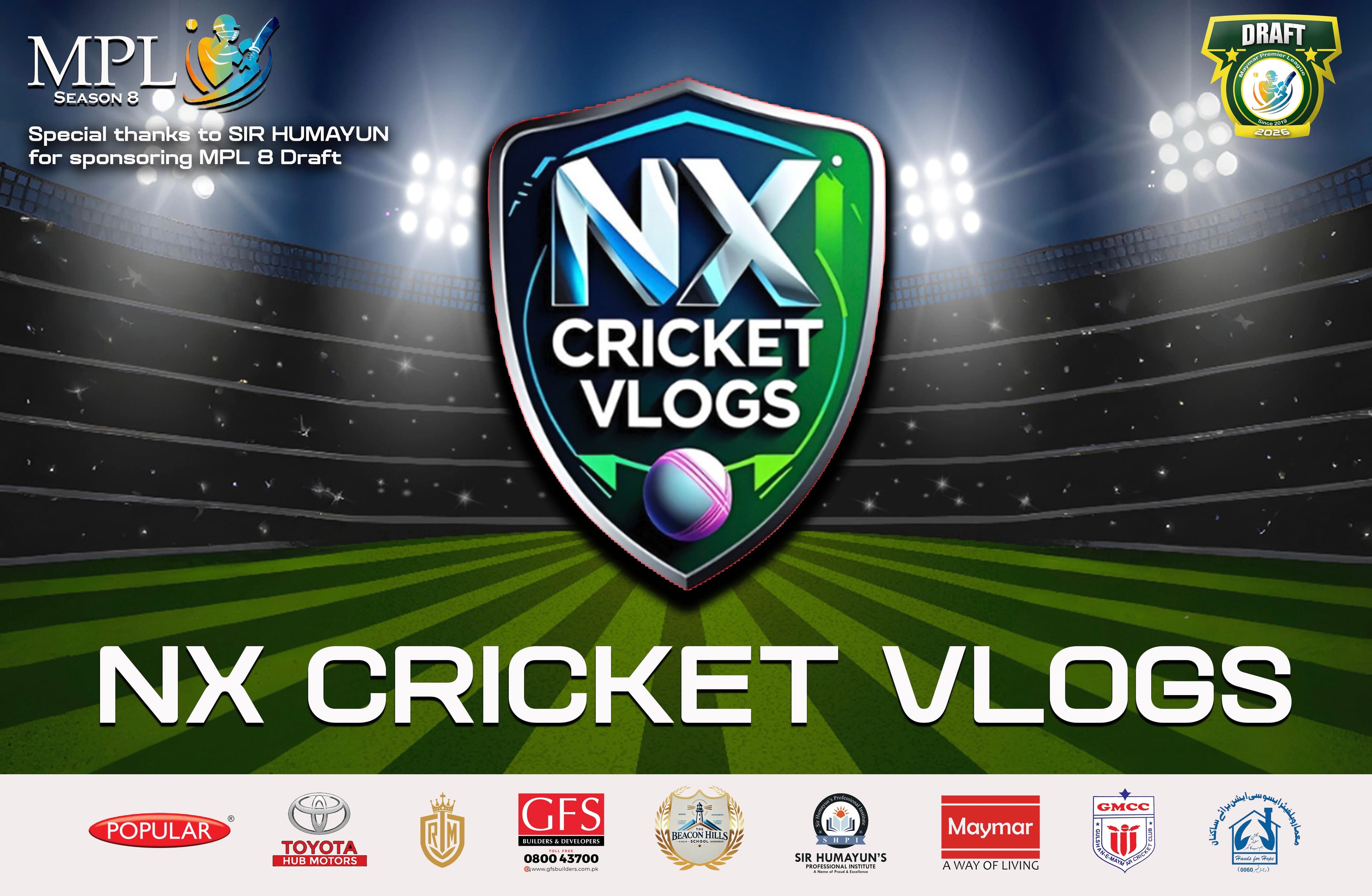 NX Cricket Vlogs team logo