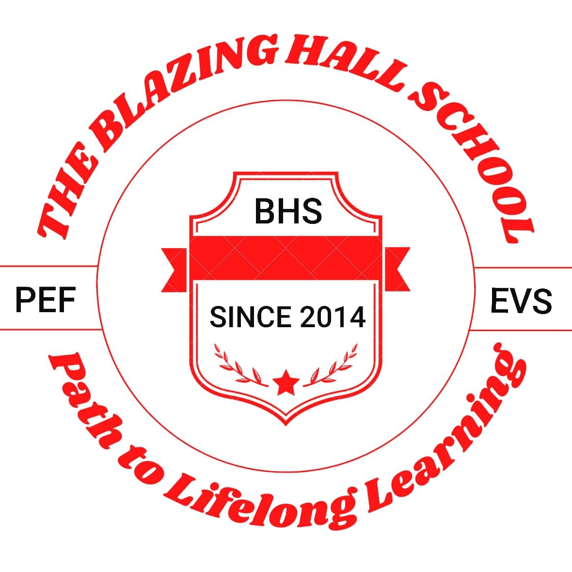 The Blazing Hall School team logo
