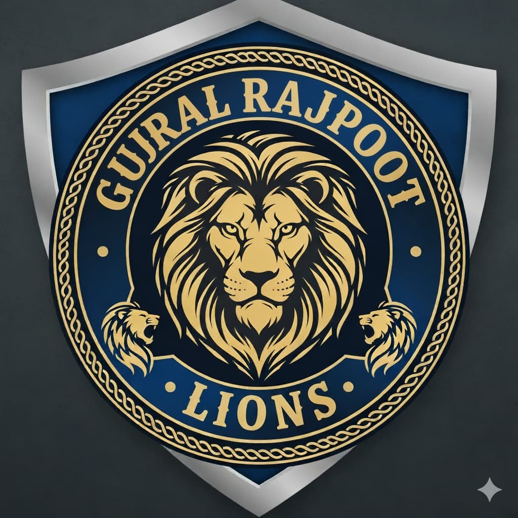 Gujral Rajpoot Lion team logo