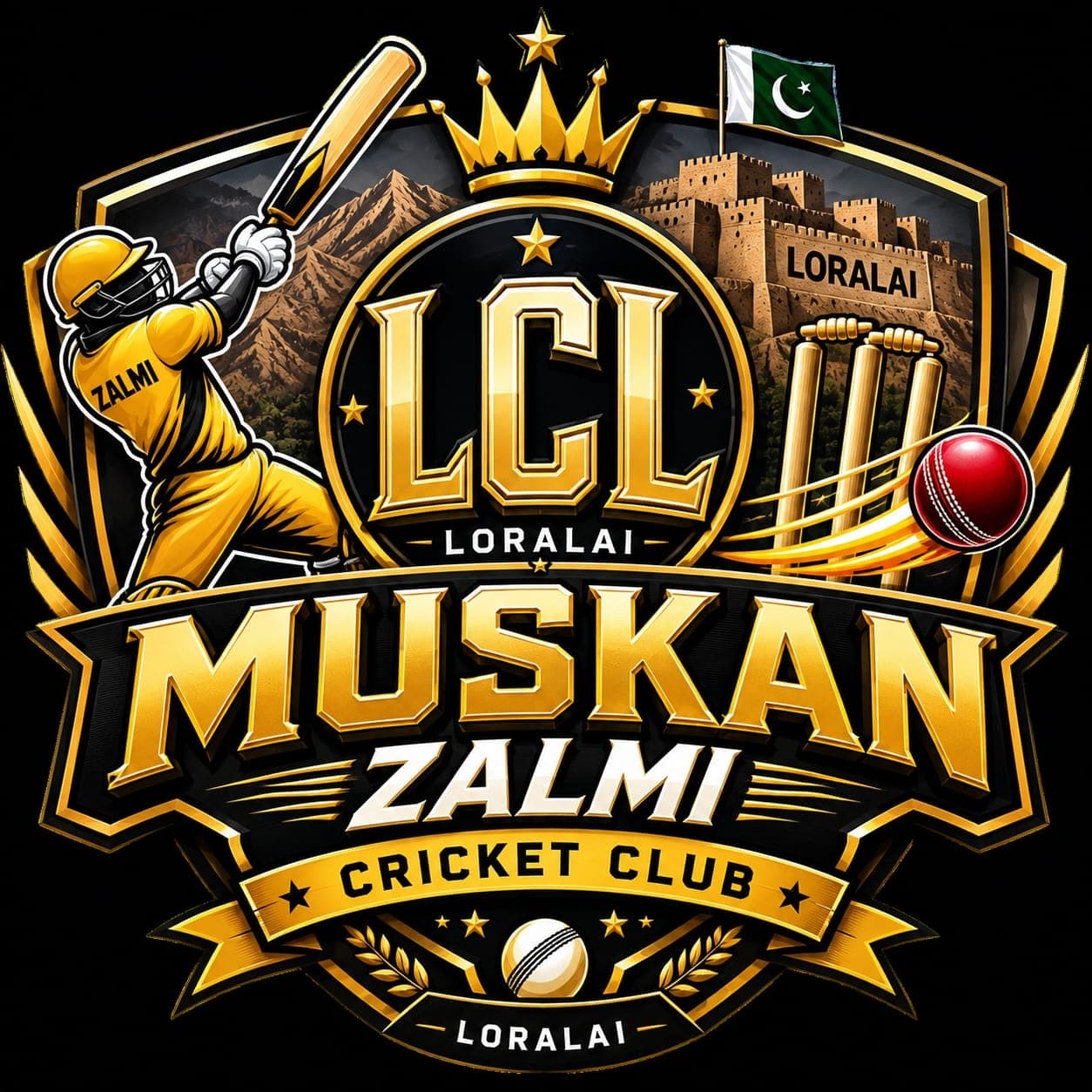 MUSKAN ZALMI CRICKET CLUB LORALAI