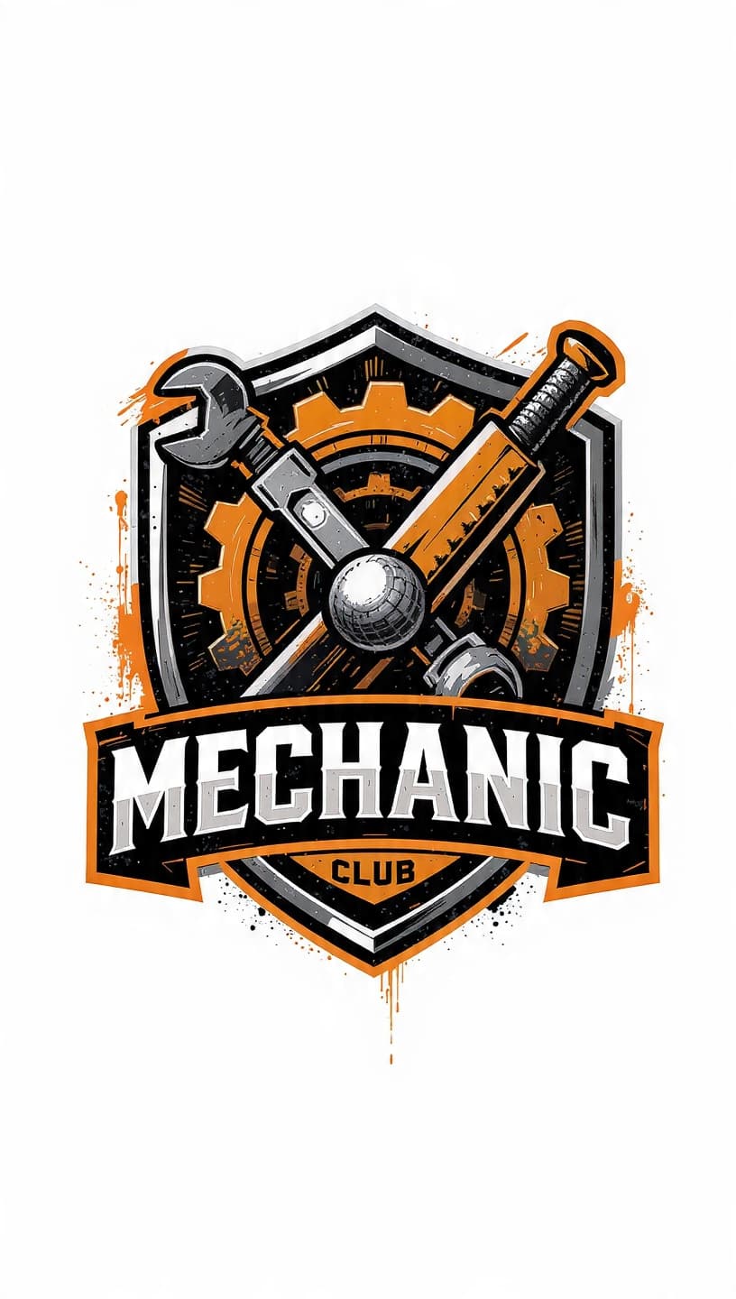 Mechanic cricket club team logo
