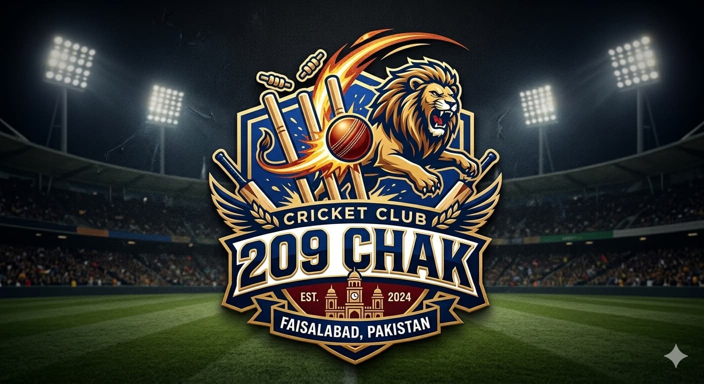 258 cricket club pharala team logo