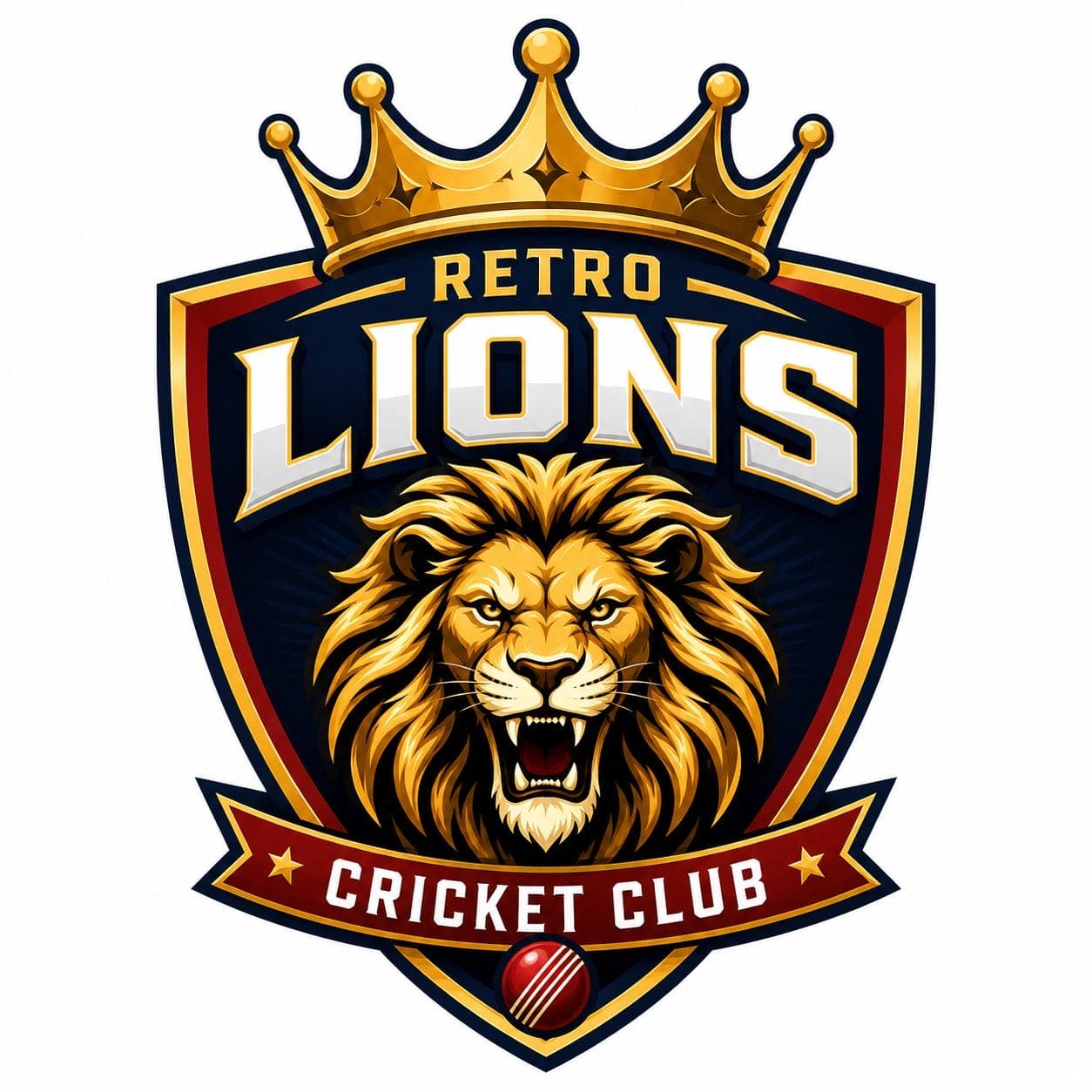 Retro Lions CC team logo