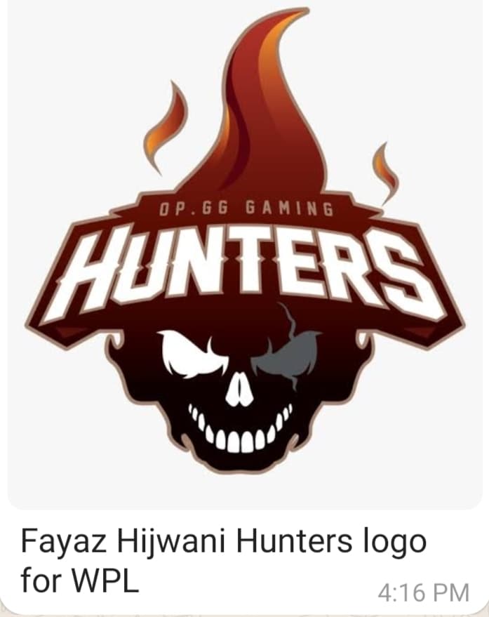 Fiaz Hijwani Hunters team logo