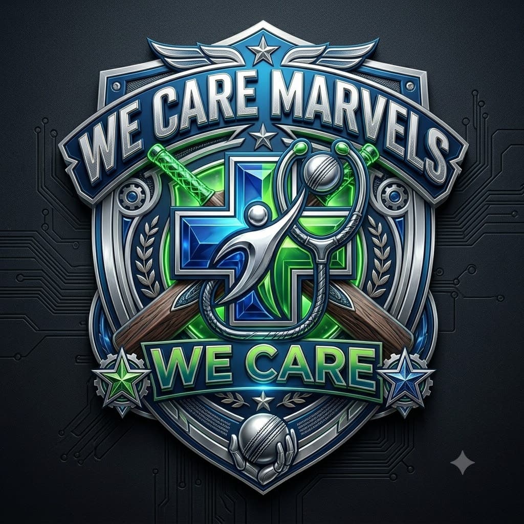 We Care Marvels team logo