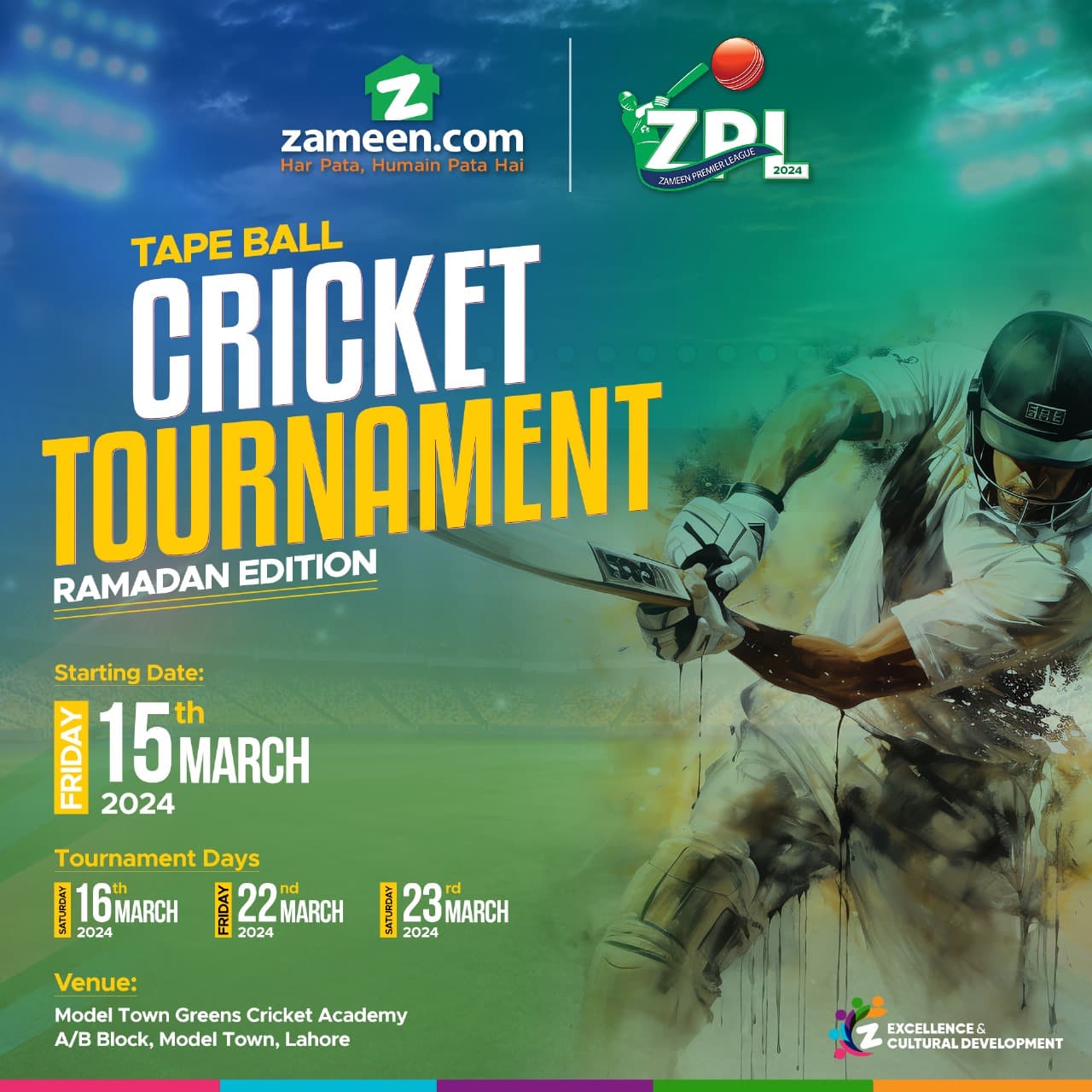 Zameen Premiere League 2024 (Ramzan Edition)