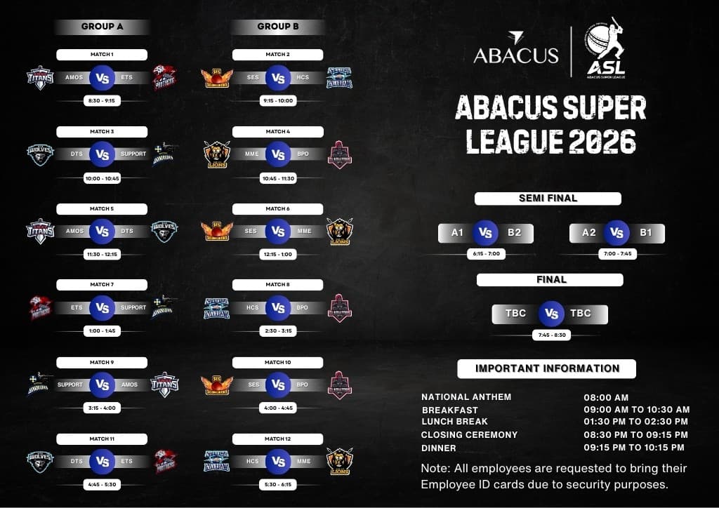 ABACUS Super League-9 2026