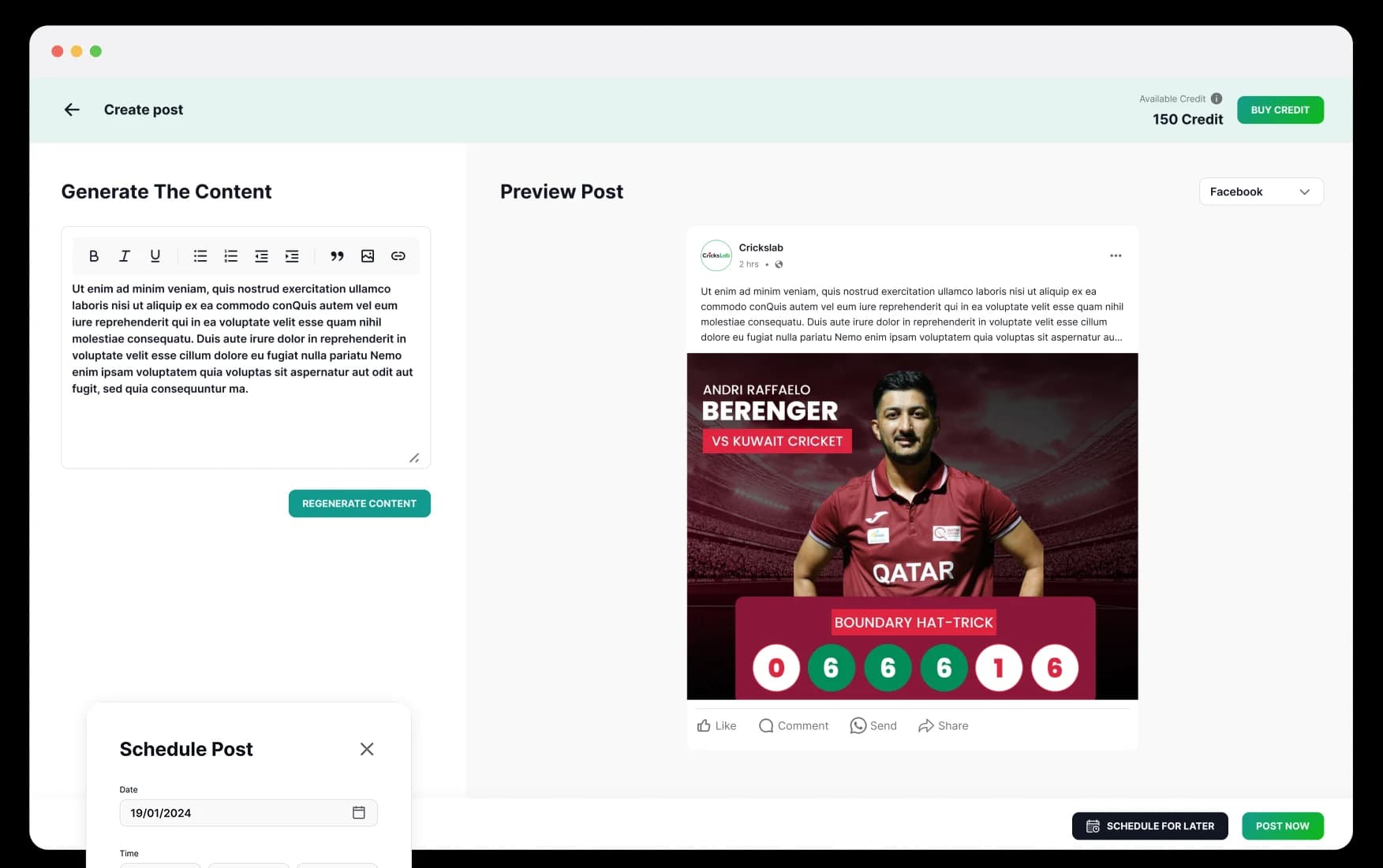 Trigger-Based Post Management System
