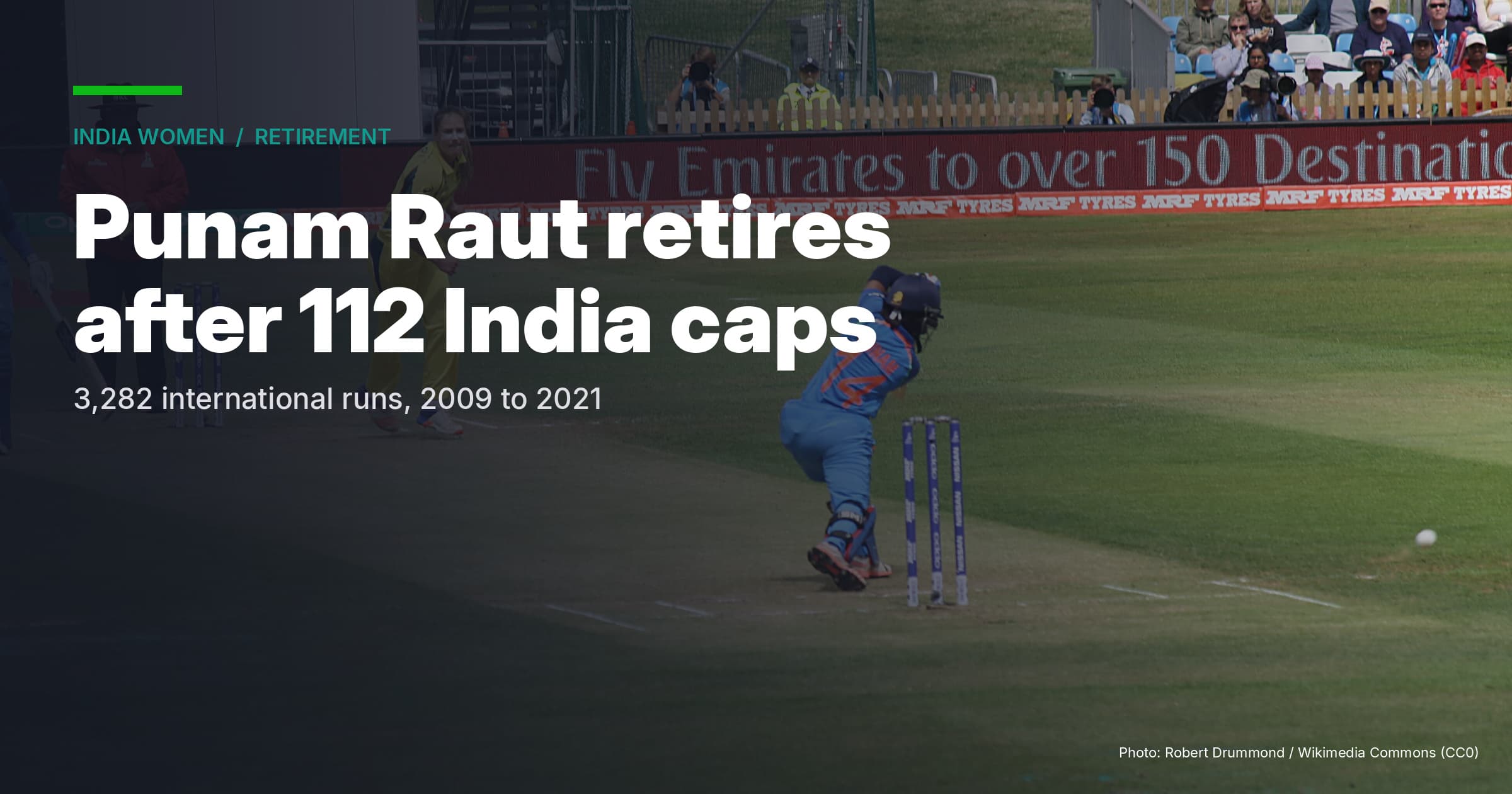 Punam Raut Retires After 112 Caps And 3,282 India Runs