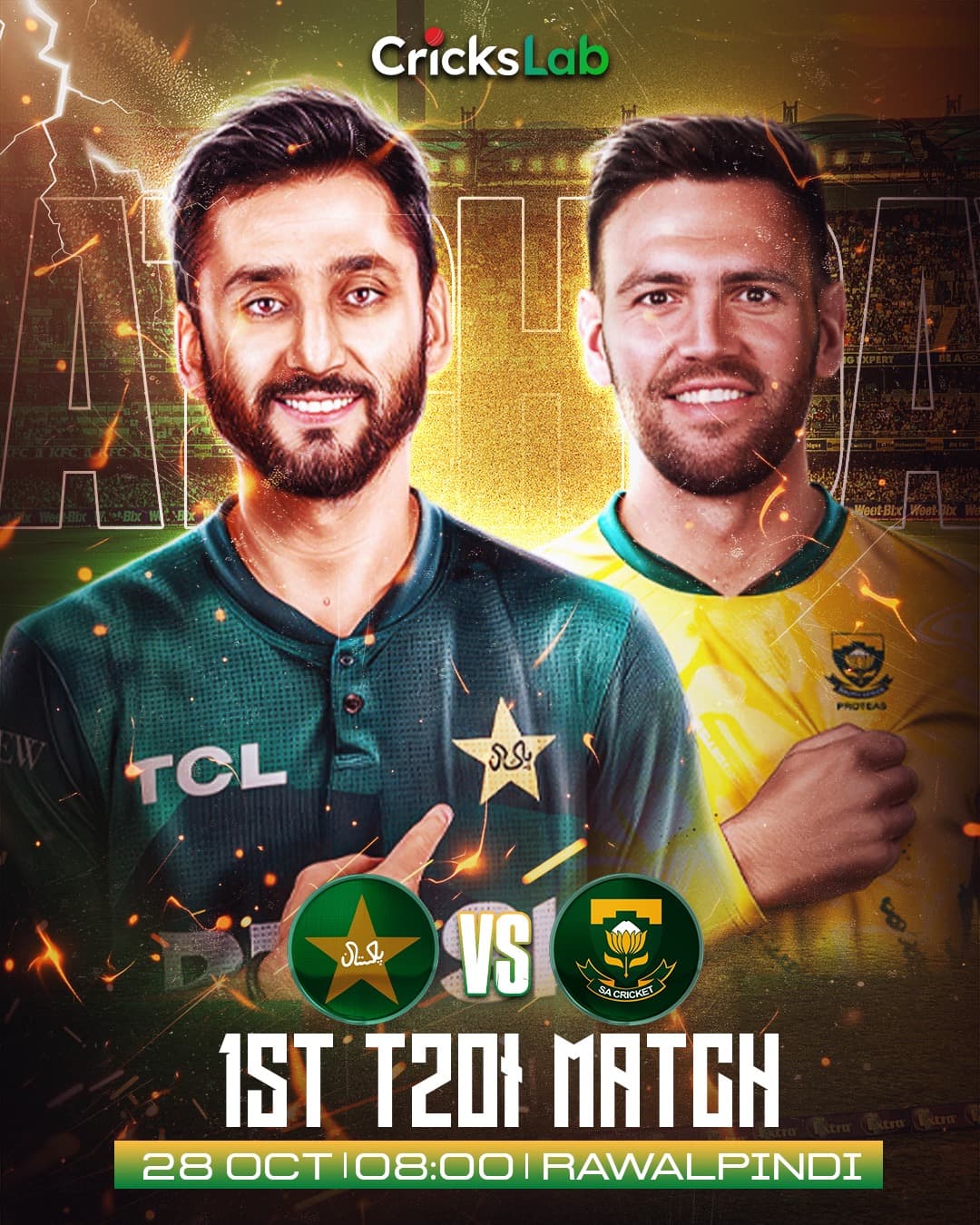 Pakistan Vs South Africa โ 1st T20I Today! The Clash Begins Tonight