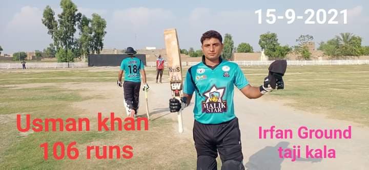M USMAN cricket player photo